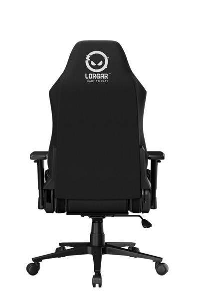LORGAR PRO CHA41 herná stolička, látková, plne kovový rám, pamäťová pena, 3D opierky rúk, nosnosť 150 kg, čierno biela