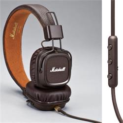 MARSHALL Major II Android Brown, legendárne uzatvorené slúchadlá s ovládaním pre smartfóny Android, hnedé
