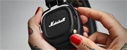 MARSHALL Major II Black Bluetooth, legendárne uzatvorené slúchadlá, Bluetooth bezdrôtová verzia, čierne