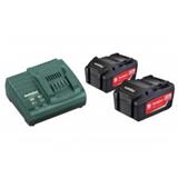 Metabo Basic-Set 2 x 5.2 Ah + Rýchlonabíjačka ASC 145