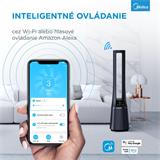 MIDEA Smart ventilátor a cisticka vzduchu bez lopatiek AMS150-PBW ,WiFi,DO,H13 HEPA filter,10 rýchlostí,ION,48m2,casovac