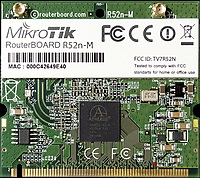 MIKROTIK RouterBOARD R52nM Dual-band miniPCI card 802.11a/b/g/n (MMCX)