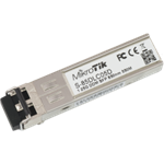 MIKROTIK S-85DLC05D is a 1.25G SFP transceiver with a 850nm Dual LC connector, for up to 550 meter Multi Mode fiber conn