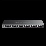 Omada 16-Port Gigabit Smart Switch with 8-Port PoE+ PORT: 8× Gigabit PoE+ Ports SPEC: 802.3af/at, 120 W PoE Power, Desk