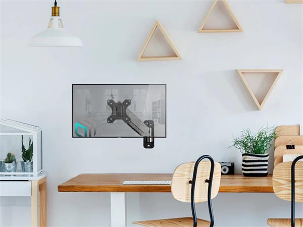 ONKRON TV / monitor plynový držiak na stenu 13" - 34", čierny