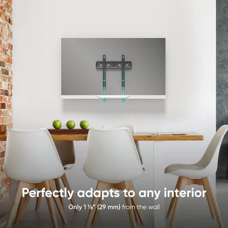 ONKRON TV SLIM držiak na stenu, 32 až 75", VESA 400x400, max 57 kg, čierny