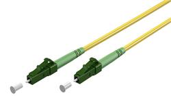 Optický kábel LC/APC-LC/APC, 3m Simplex OS2(9/125µm), LSOH, 3mm, žltý