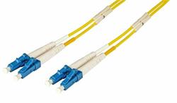 Optický kábel LC-LC,10m, Duplex OS2(9/125µm), LSOH, 2.0mm, žltý