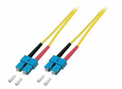 Optický kábel SC-SC, 20m Duplex OS2(9/125µm), LSOH, 3mm, žltý