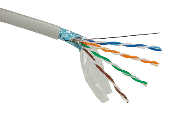 OPTIX kabel FTP, Cat5E, lanko, PVC, box 305m - šedá