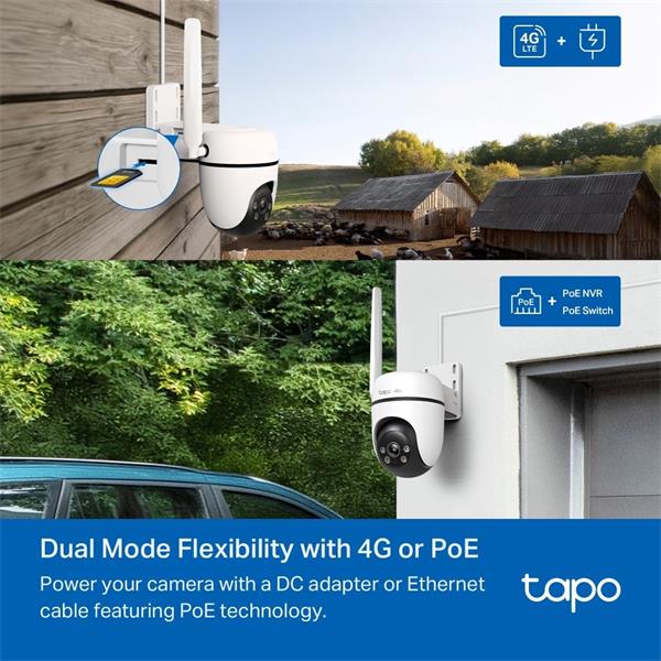 Outdoor Pan/Tilt 4G LTE Camera SPEC: 1080p (1920x1080), 4G LTE (LTE-FDD: B1/3/5/7/8/20/28, LTE-TDD: B38/40/41), 1 × Exte