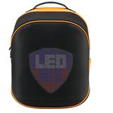 Prestigio animovaný batoh s LED displejom, 42x31,5x20, Displej 64x64, čierno-oranžový
