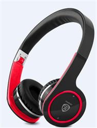 Prestigio Slúchadlá na uši PBHS1BR High quality BT Stereo, mikrofón 360mAh CERVENE