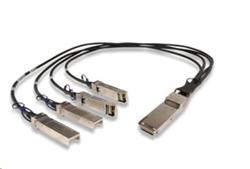 QSFP+ pasivní kabel 40Gbps pro trunkování, 1x QSFP+ na 4x SFP+ modul, 3m, AWG 30, Cisco komp.