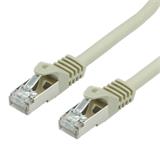 S/FTP (PiMF) Patchkábel LSOH Cat7, sivý, 1m