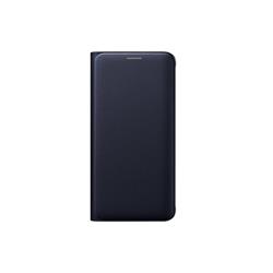 Samsung flipové púzdro s kapsou pre Samsung Galaxy S6 Edge Plus, čierne dražkate