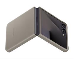 Samsung Ochranný kryt z vegánskej kože Flip7 Taupe