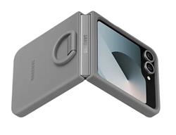 Samsung Silikónový kryt s držiakom na prst pre Z Flip6 , šedý