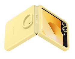 Samsung Silikónový kryt s držiakom na prst pre Z Flip6 , žltý