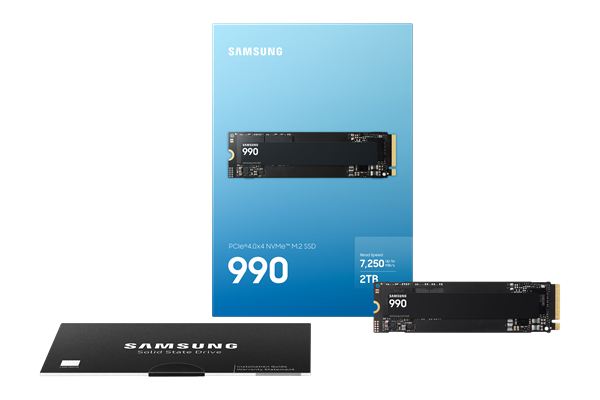 Samsung SSD 990 Series 1TB M.2 PCIe, r7150MB/s, w6450MB/s