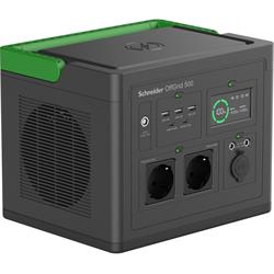 Schneider OffGrid Portable Power Station 500, 517Wh Lithium-ion, 2 Schuko, Sinewave