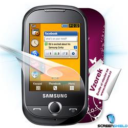 ScreenShield Samsung Corby (S3650) - Film for display protection and voucher for decorative skin (including shipping fee