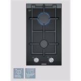SIEMENS_30 cm, Domino plynový varný panel s ovládaním, 2 plynové horáky, stepFlame,sklokeramika