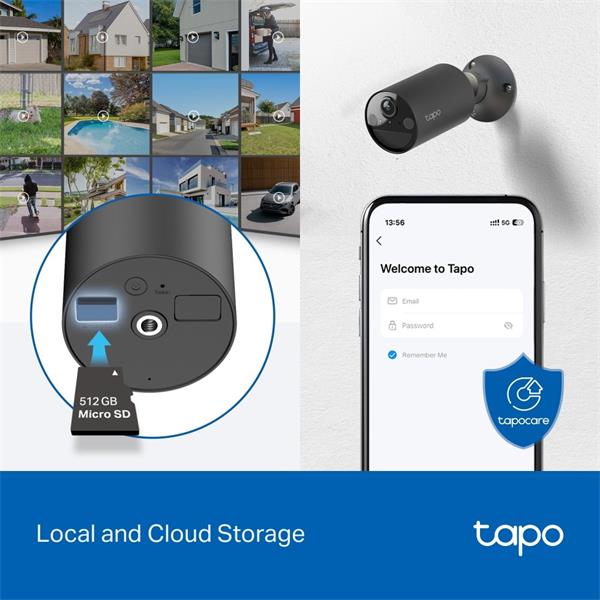 Smart Wire-Free Indoor/Outdoor Security Camera SPEC: 2K (2304x1296), 2.4 GHz, 6400mAh rechargeable lithium-ion battery F