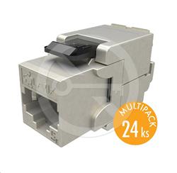 Solarix Keystone MULTIPACK 24 ks - samořezný CAT5E STP SXKJ-5E-STP-BK-SA