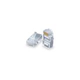 SOLARIX konektor RJ45-8p8c,50µ" Au, drôt UTP CAT5E - otvor pre vodič 1,5mm,