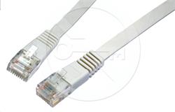 SOLARIX patch kabel CAT6 UTP LSOH 1m, šedý plochý