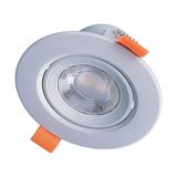 Solight LED podhľadové svietidlo bodové, 9W, 720lm, 3000K, okrúhle, strieborné