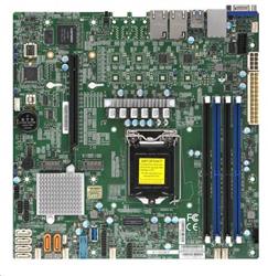 Supermicro 1xLGA1151 (Xeon E3-21xx,i3), C246, 4xDDR4, 6xSATA3, 2xM.2, 1xPCIe3.0 x16, VGA, 2x LAN, IPMI