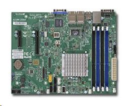 Supermicro uATX MB Atom C2550 4-core (14W TDP), 4x DDR3 ECC, 4x DDR3, 2xSATA3, 4xSATA2, (1,1PCI-E x8,x4), 4xLAN, IPMI