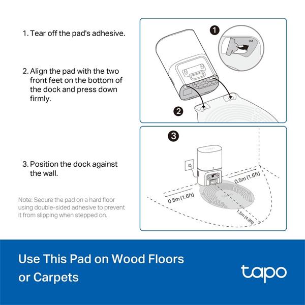 Tapo Robot Vacuum Waterproof Mat SPEC: Tapo Robot Vacuum Waterproof Mat ×1 Suitable for Tapo RV30 Max Plus, Tapo RV20