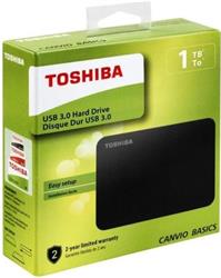 TOSHIBA CANVIO Basics 2,5" Externý HDD 1TB, USB 3.0, čierny