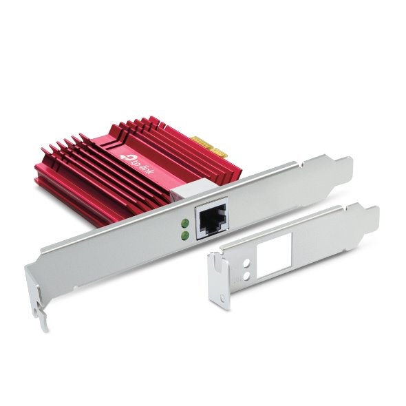 TP-LINK "10 Gigabit PCI Express Network AdapterSPEC: PCIe 3.0 ×4, Include CAT6A Ethernet CableFATURE: Support 10/5/2.5