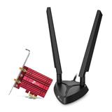 TP-LINK "AXE5400 Tri-Band Wi-Fi 6E Bluetooth PCI Express AdapterSPEED: 2402 Mbps at 6 GHz + 2402 Mbps at 5 GHz + 574 M