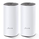 TP-LINK Deco E4(2-Pack) AC1200 Whole-Home Mesh Wi-Fi System, Qualcomm CPU, 867Mbps at 5GHz+300Mbps at 2.4GHz, 2 10/100Mb
