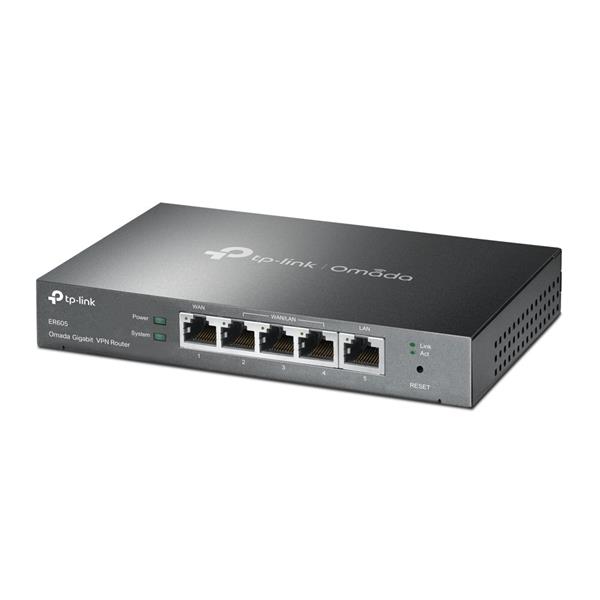 TP-LINK "SafeStream™ Gigabit Multi-WAN VPN Router PORT: 1× Gigabit RJ45 WAN Port, 3× Gigabit RJ45 WAN/LAN Ports, 1× Gig