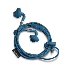 URBANEARS SUMPAN Indigo, štýlové slúchadlá do uší s mikrofónom a DO pre smartfóny, indigovo-modré