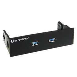 USB 3.0 predný panel. 2 porty USB HUB, 5,25" pozícia, SofTouch povrch, čierna