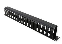 VALUE 19" Front Panel 1U with Patch channel 40 x 60 mm, black