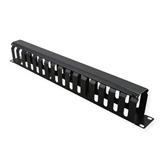 VALUE 19" Front Panel 1U with Patch channel 40 x 60 mm, black