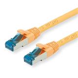 Value patch kábel Cat6A, SFTP, LSOH, 0,3m, žltý