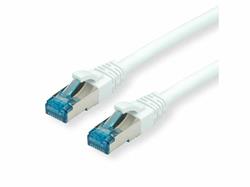 Value Patchkábel LSOH S/FTP Cat6A, biely 0,15m, Cu