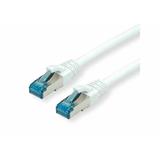 Value Patchkábel LSOH S/FTP Cat6A, biely 0,15m, Cu