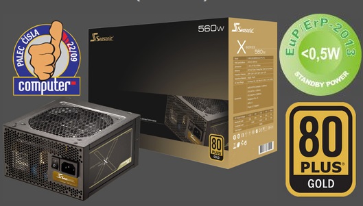 Zdroj 650W, SEASONIC X-650 ( SS-650KM3 F3 ) 80PLUS Gold, Retail