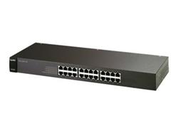 ZyXEL ES1100-24, 24p switch (24x10/100 Mbit RJ-45, internal power, desktop, metal housing, fanless, 19")