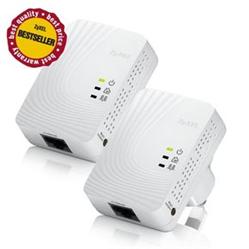 ZyXEL PLA-4201, 500Mbps Powerliner, Directplug small size design, 128-bit AEC, KIT